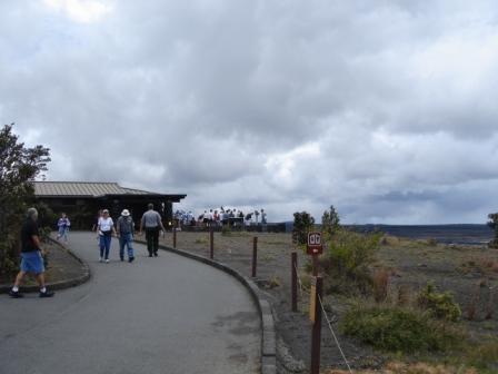 Crowds in Volcanoes National Park